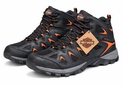 Harley-Davidson  Men's WP / Safety Toe Woodridge Black Leather Shoes D93328-New