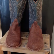 Tecovas Two-Tone Brown/Blue Western Cowboy Boots Men's US 8.5 MPN 1030
