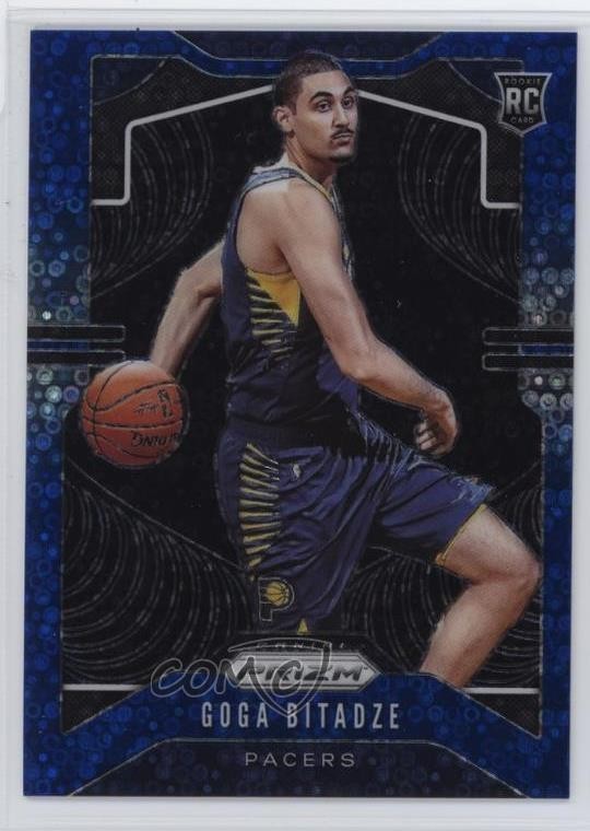 2019-20 Panini Prizm Rookie Fast Break Blue Prizm 129/175 Goga Bitadze #264 7n6