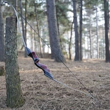 60" Takedown Recurve Bow Set 15lbs Traditional Archery Set for Youth Beginner