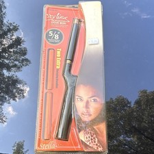 Stella Professional Stove Iron 5/8 in Gas Curling Iron Rotating Handles Black