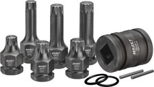 HAZET Kraft-Stecknuss-Satz 990S/11 11 Chrom-Vanadium-Stahl