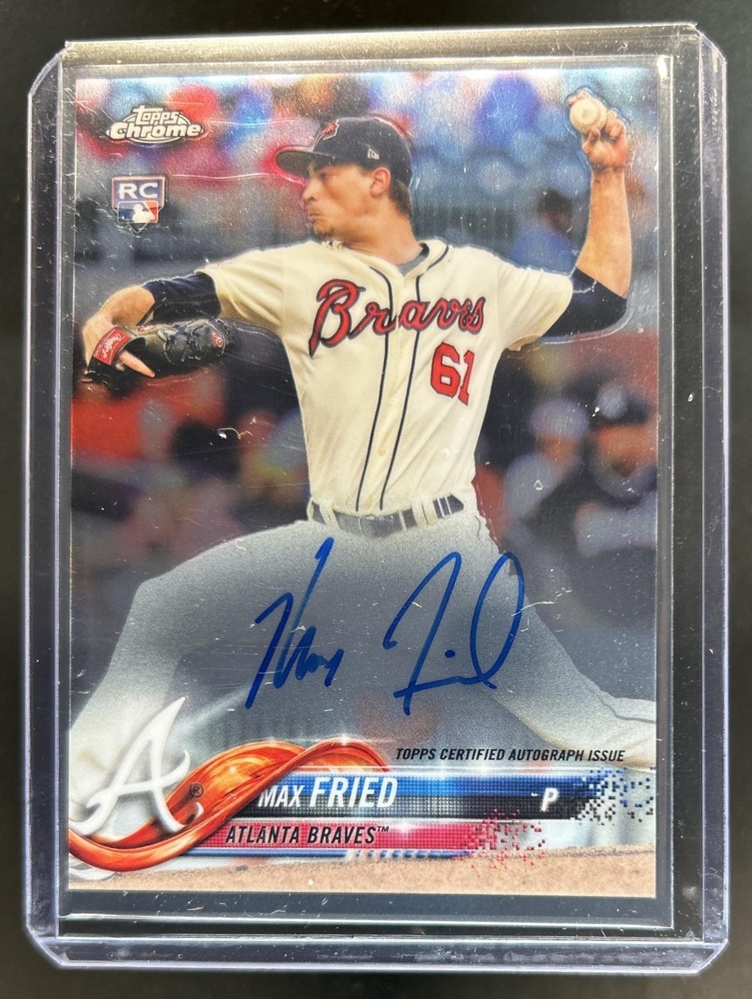 Max Fried 2018 Topps Chrome #RA-MF Rookie Auto Price Guide 