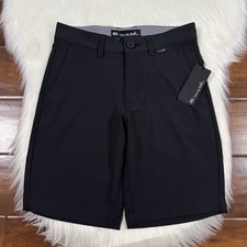 Travis Mathew Boys Youth Size 10 Black Wanderlust Golf Shorts