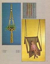 Hanging Macrame Chair Swing Pattern Instructions Macrame Today Craft Book MM144