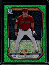 2026 Bowman Travis Bazzana Chrome Prospects Green Shimmer Refractor #/99