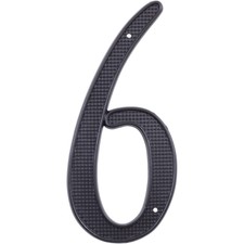 UPC 812565010062 product image for Traditional House Number, #6, 4 Inches, Matte Black by Stone Harbor Hardware | upcitemdb.com