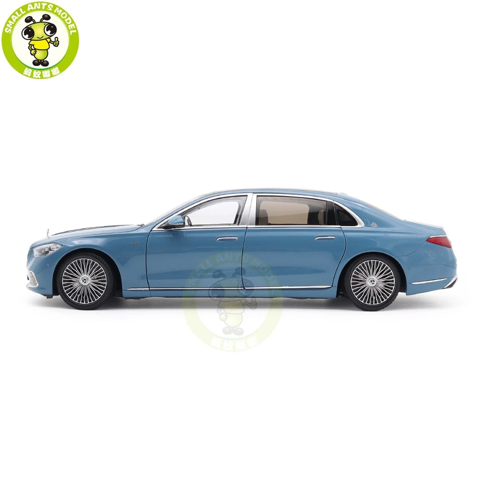1/18 Benz Maybach S Class S680 2021 Almost Real 820135 Blue Diecast Model Car - Image 2 of 4