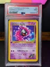 2000 Gym Challenge Sabrina's Gastly 1st Edition #97/132 PSA 9 on eBay
