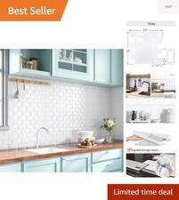 Convenient 10 Pack of Modern Peel and Stick Wall Tiles - Waterproof Easy Clean