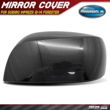 Driver LH Mirror Cover Cap Smooth Black for Subaru Impreza 12-14 Forester 14-18