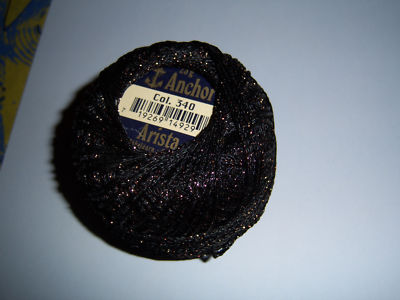 200  /1 kg Anchor Arista Glanzhäkelgarn versch. Farben 25 g