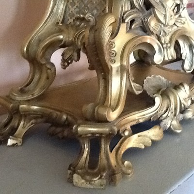French Gold Plated Bronze Mantel Clock, Vincenti & Cie Médaille D