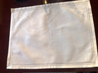 PLACEMATS IVORY  MADE BY BLUE PHEASANT  RECTANGULAR  DOUBLE  EYELET  COTTON