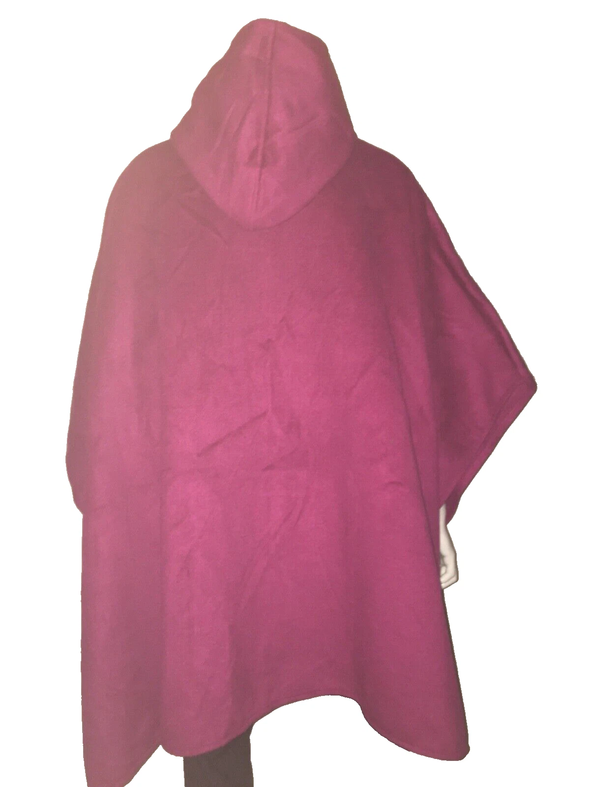 VETEMENTS NUOVA felpa con cappuccio invernale da donna senza marchio mantello con cerniera tasche anteriori vino viola XL bella!