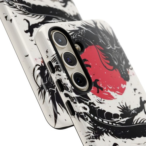 Artistic Phone Case, Samurai Dragon Design, Gaming Gift, Anime Lover Accessory - 第 185/257 張圖片