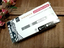 Zebra Kirarich Glitter Highlighter, Chisel Point,  12 Pack YELLOW