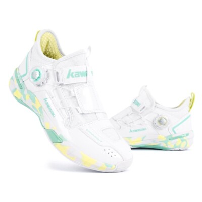 Bamiki Kawasaki Badminton Shoes Unisex Indoor Sportswear Shoes White NWT