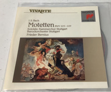 Motetten J. S. Bach Music CD Vivarte Sony Classical Frieder Bernius BWV 225-229