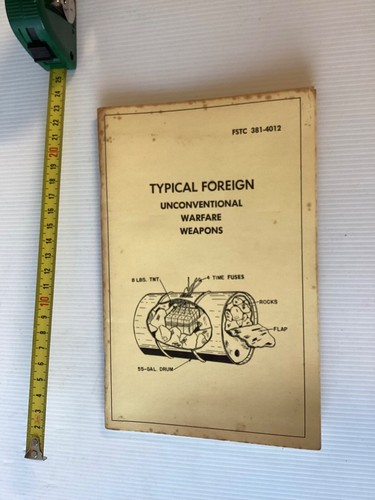 Typical Foreign Unconventional Warfare Weapons 54 pages Booklet U.S. publ.