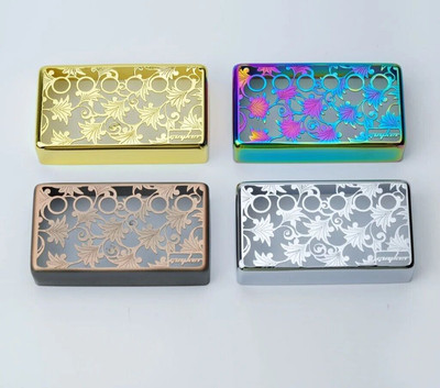 Guitar Hollowed Flowers Humbucker Pickup Covers 50/52MM Fit Epiphone Les Paul SG