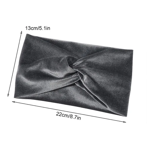 Fashion Women Lady Velvet Turban Twisted Knot Hair Band Twist Head Wrap Headban❥ - Picture 2 of 23