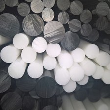 Pręt okrągły 10 mm x 1 m. lg. POM biały lub czarny pręt (8,50€/m.)