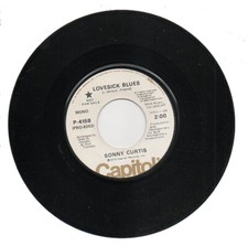 SONNY CURTIS 45 RPM Promo Record "LOVESICK BLUES" Stereo / Mono  NEVER PLAYED  M