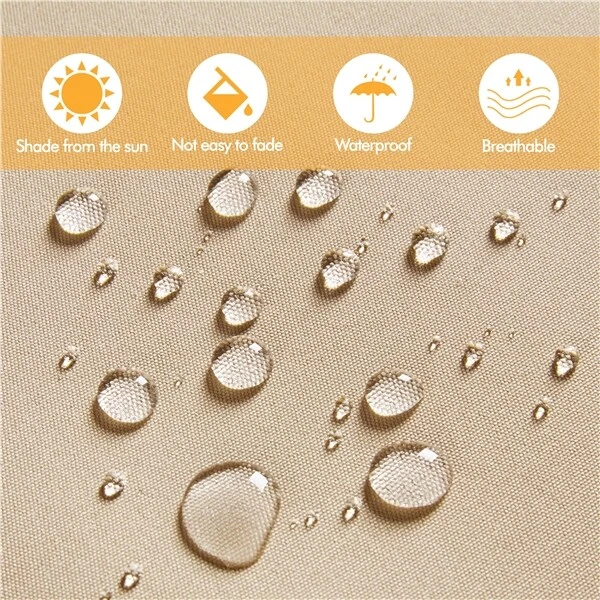 Store Banne Manuel Auvent Rétractable Hauteur Réglable sans Percement Balcon - Photo 2/4