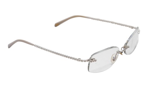 Silver Tiffany & Co. Rimless Crystal-Embellished Eyeglasses - Picture 2 of 4