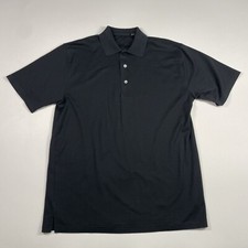 Ben Hogan Shirt Men  s Medium Black Short Sleeve Performance Golf Polo Golfer