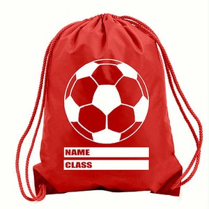 red drawstring pe bag