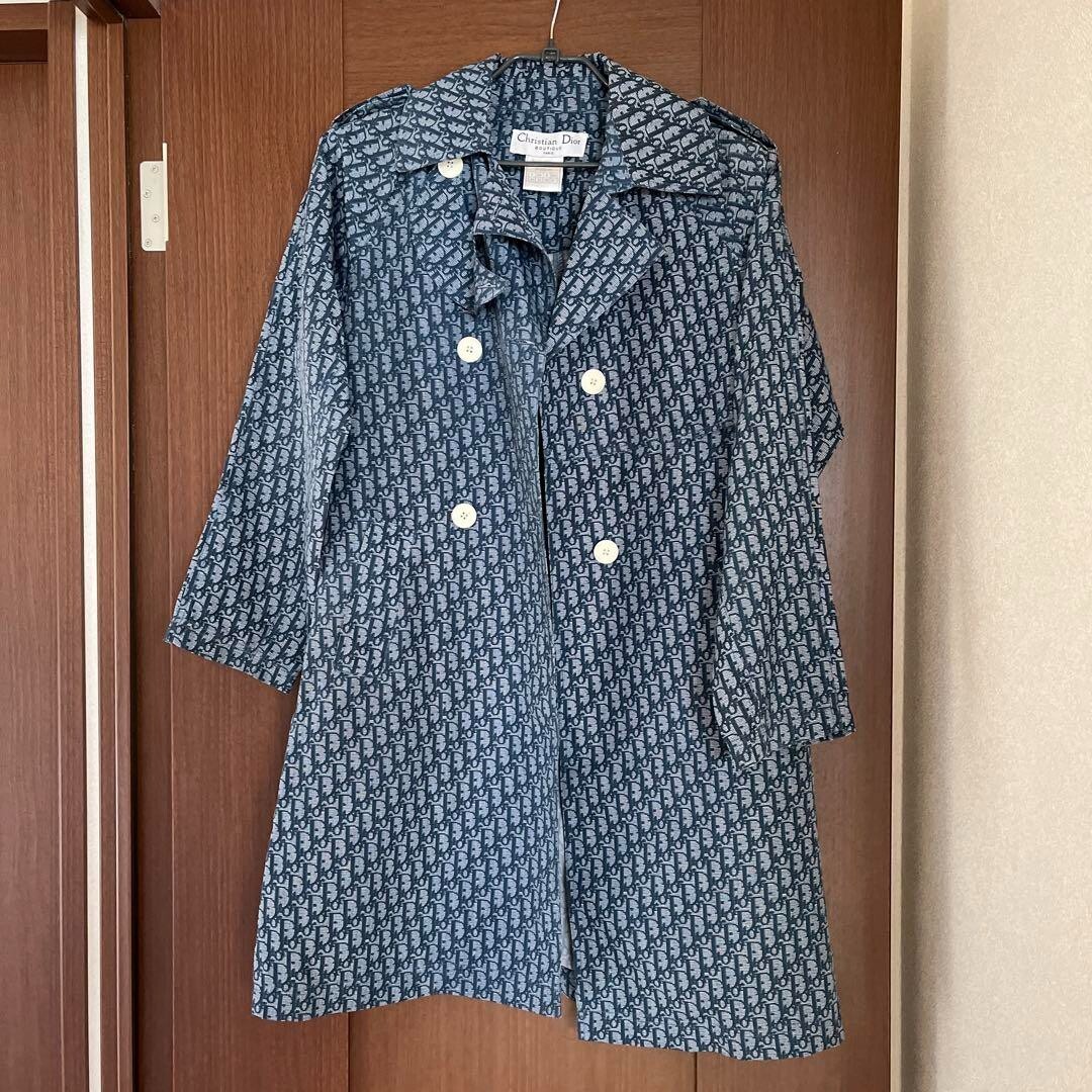 Authentic Christian Dior Vintage Trotter Trench Coat Size 40 US