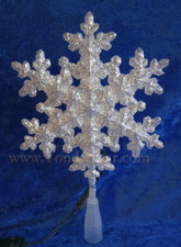 Snowflake Star Tree Topper 10.5" LED lights - Kurt S. Adler UL1987 - NIB
