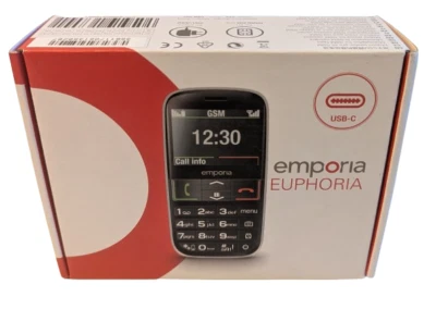 Emporia Euphoria V50 Senioren-Handy mit Ladestation, SOS Taste Schwarz #2