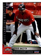 2015 Carolina Mudcats Choice #30 Jose Mota Assistant Coach Baseball Card