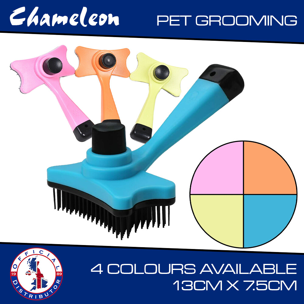 Pet Grooming Brush Fur Deshedding Tool Moulting For Dogs Cats Easy Use