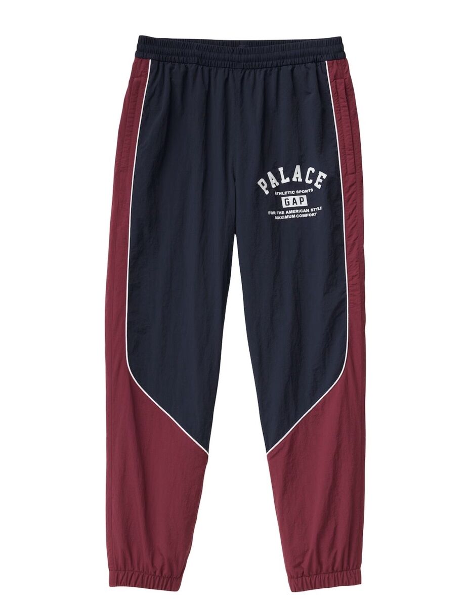 Palace x Gap Nylon Track Bottom Pants Joggers in Navy Men's Palace x Gap Nylon Track Bottom Pants Joggers in Navy Men's