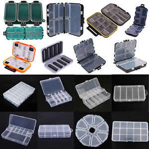 5/8/14/26 Compartments Storage Case Fishing Lure Spoon Hook Bait Tackle Box Lot