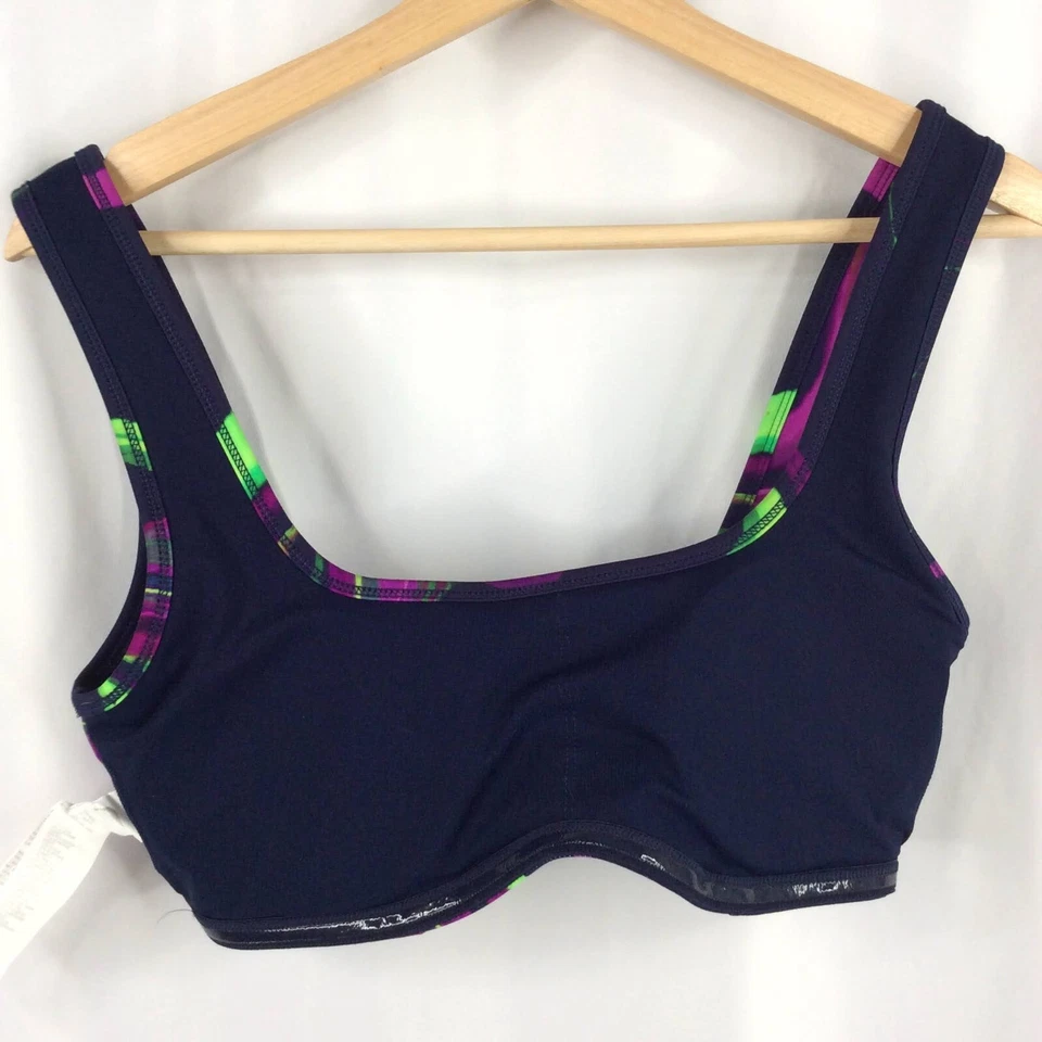 Sujetador deportivo Fabletics Rivka para mujer impacto medio AR8 Haze Wave pequeño Foto 3 de 4