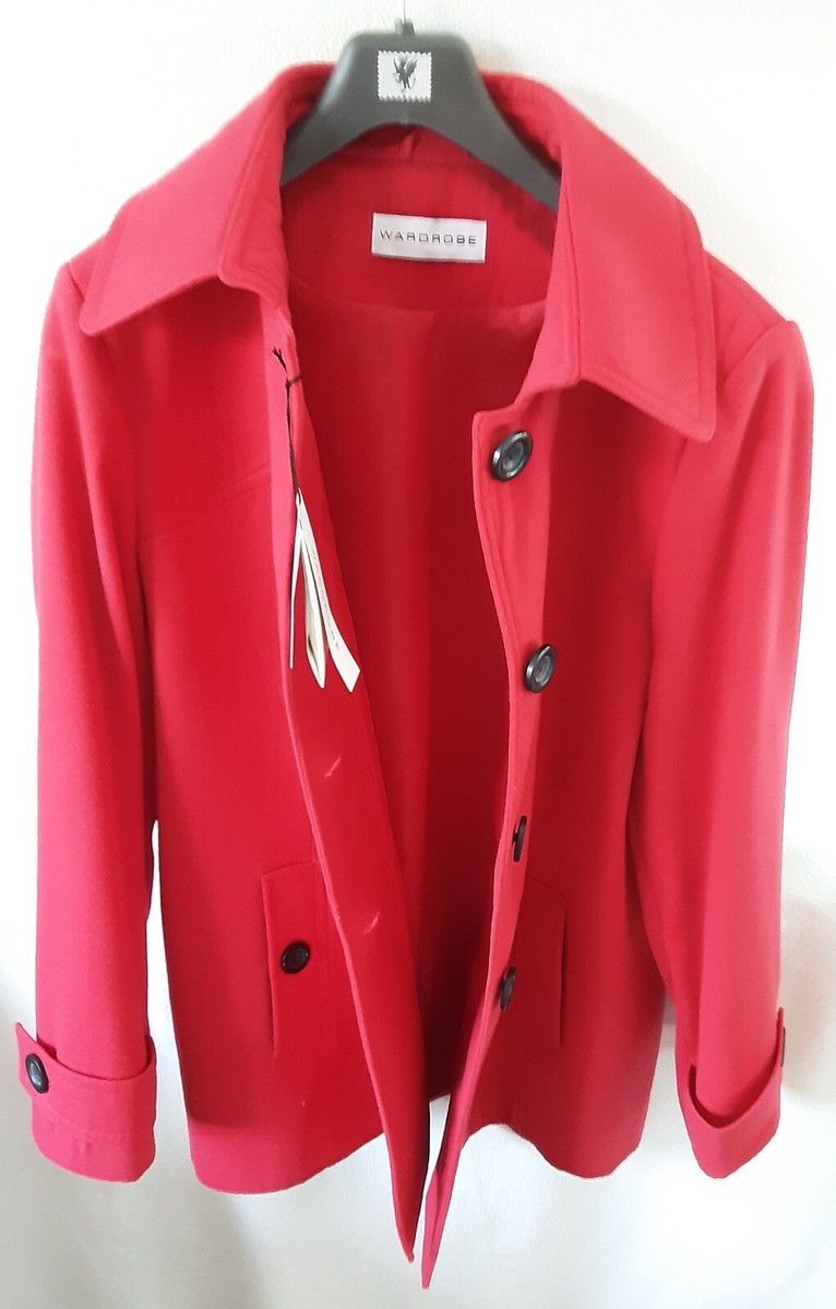 ladies red coat size 18