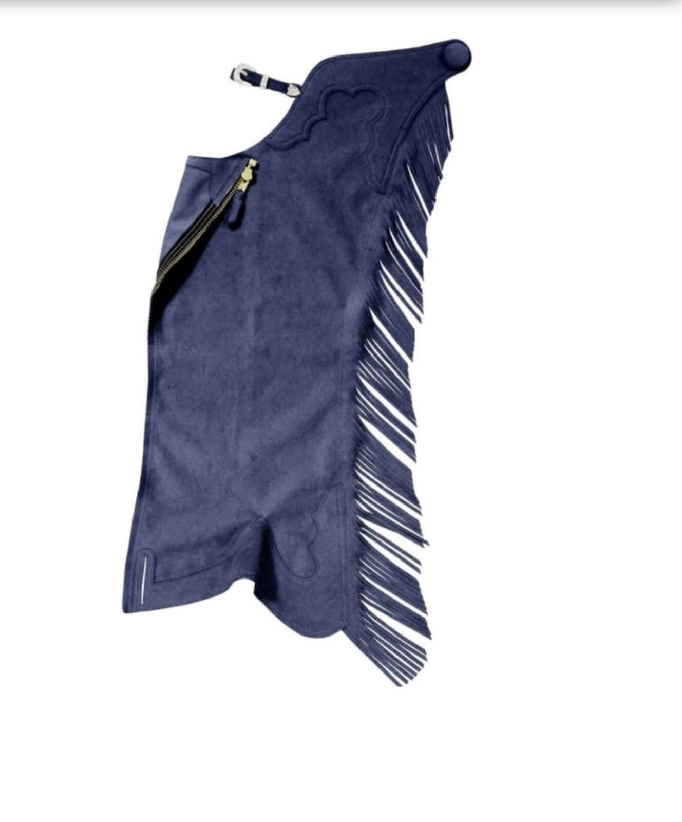 Chap de cuero Western Show chap de cuero para montar a caballo