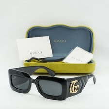 GUCCI GG0811S 001 Black/Grey 53-21-145 Sunglasses New Authentic