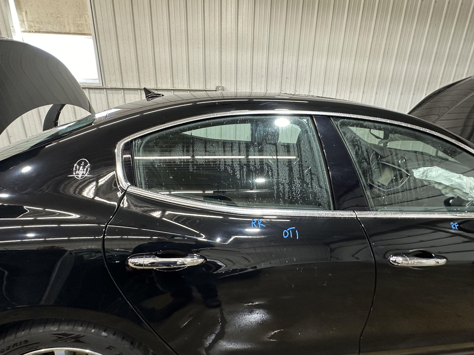 16 MASERATI GHIBLI PASSENGER RIGHT REAR SIDE DOOR SHELL NERO VR./BLACK 820/A