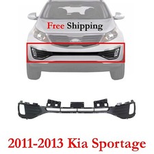 For 2011-2013 Kia Sportage Bumper Grille Front Textured Gray Plastic Ki1036112