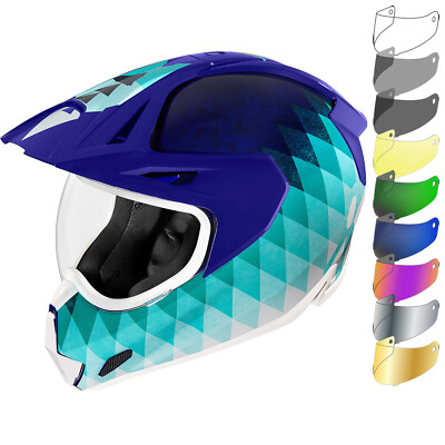 icon adv helmet Icon Variant Pro Hello Sunshine Dual Sport Helmet & Visor ADV Bike  Motorbike Lid