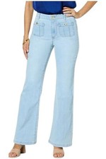 G by Giuliana EcoChic High-Rise Wide-Leg Jean Light Wash