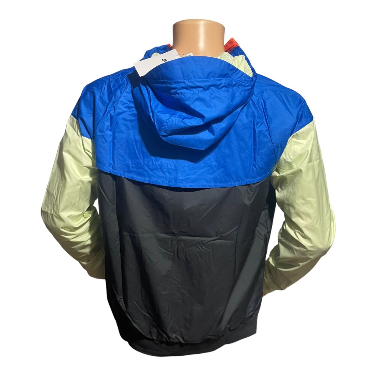 ジャケット・アウター 00s NIKE wave design reflector jacket Vintage 90s Navy & Light Blue Nike 1/4 Zip Windbreaker Track