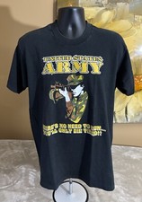 Vintage Fruit Of The Loom United States Army Tee Single Stitch USA Made Size L