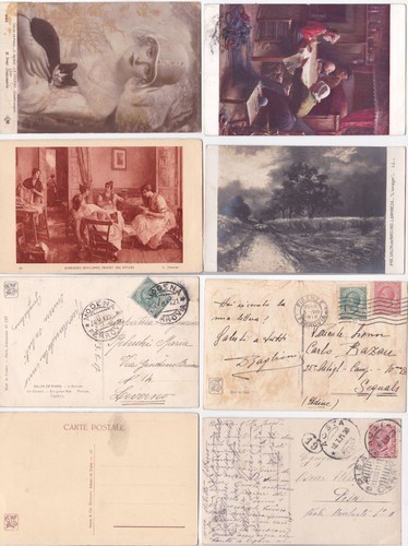 ILLUSTRATORI - ARTIST SIGNED - NR. 8 CARTOLINE F.TO PICCOLO -85212- - Picture 2 of 2